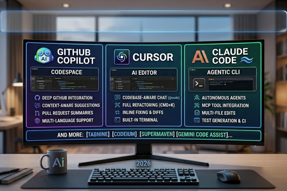 Best AI Coding Assistants in 2026: GitHub Copilot vs Cursor vs Claude Code and More