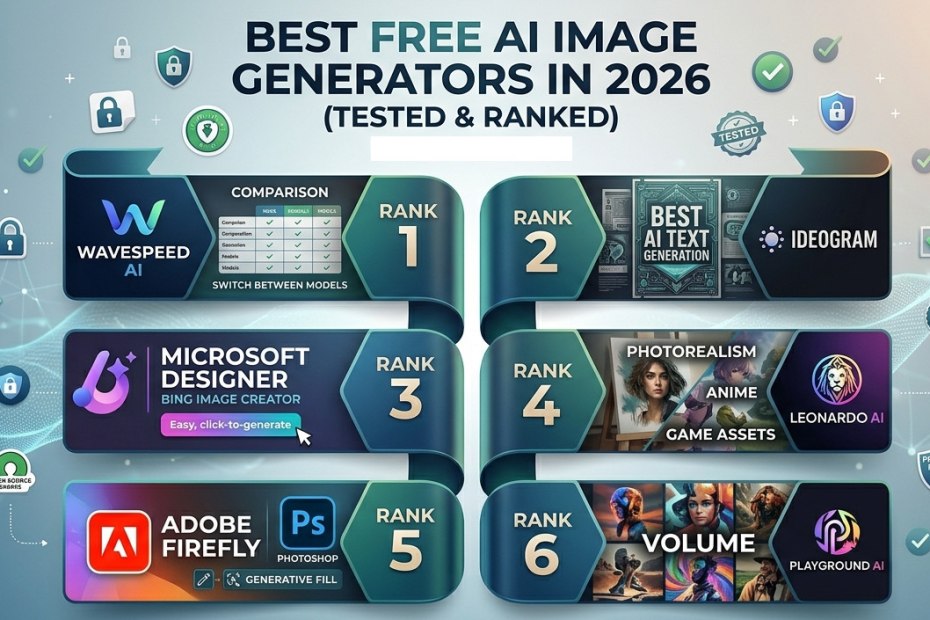 Best Free AI Image Generators in 2026 (Tested & Ranked)