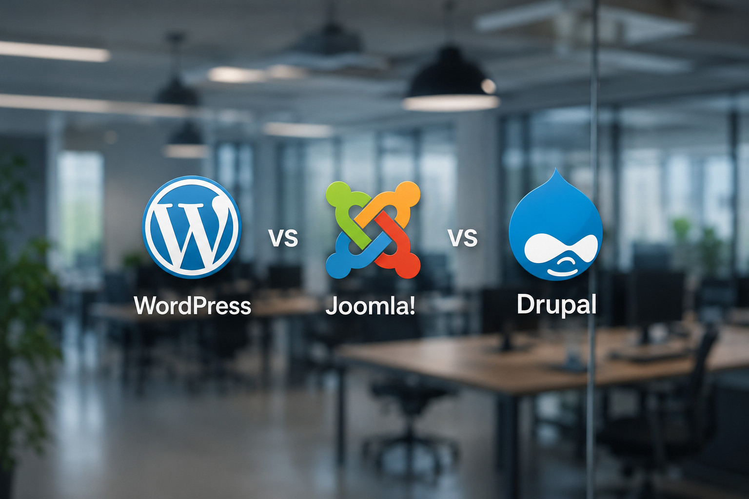 WordPress vs Joomla vs Drupal